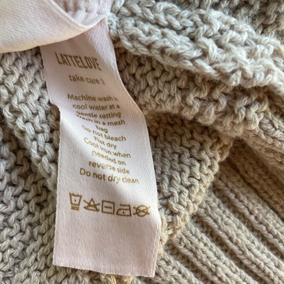 LATTELOVE Co. Knit Crewneck (BCI) Sweater Slouchy Oversize w/ ‘Cool Jade’ Te… - Picture 9 of 13